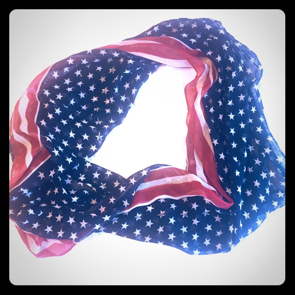 Patriotic infinity scarf